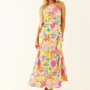VICI Colorful Floral Sleeveless Dress